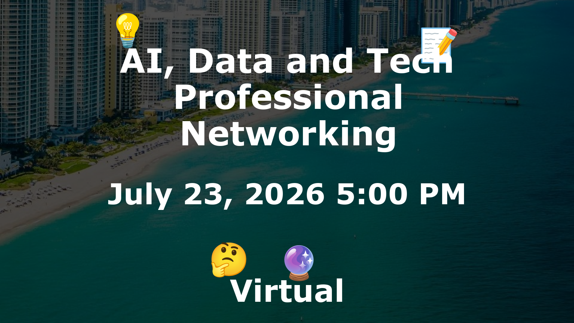 AI, Data and Tech Professional Networking event image